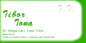tibor toma business card